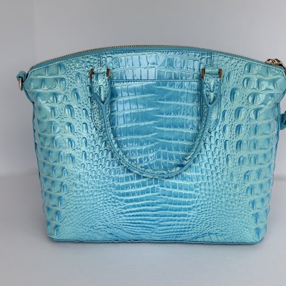 Brahim Duxbury Satchel in Tropic Blue Melbourne - Picture 5 of 7